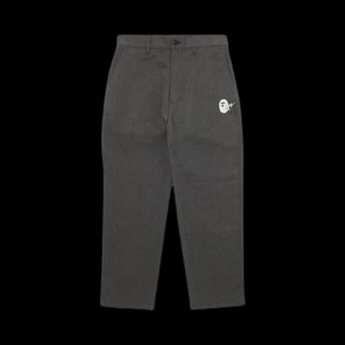 GOAT Exclusive BAPE Chino Melange Pants Charcoal
