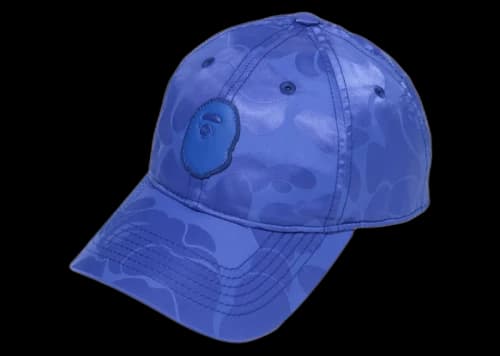 BAPE Tonal Solid Camo Cap Blue