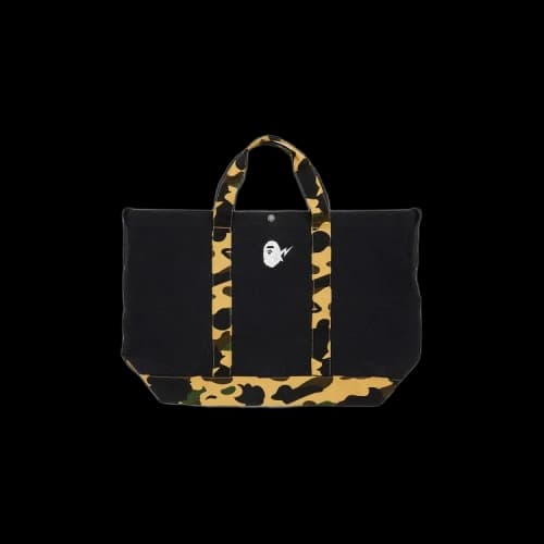 GOAT Exclusive BAPE Camo Detail Tote Bag Black