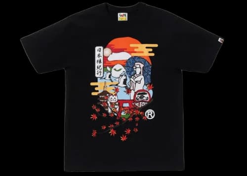 BAPE Japan Culture Ape Head Tee (FW23) Black