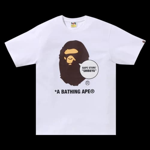 BAPE Store Shibuya Ape Head Tee 'White'