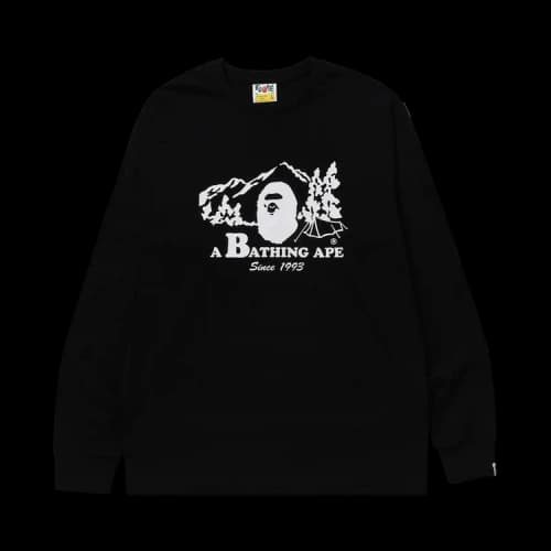 BAPE Camp Long-Sleeve Tee 'Black'