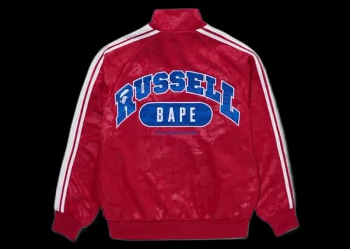 BAPE x Russell Track Jacket Red