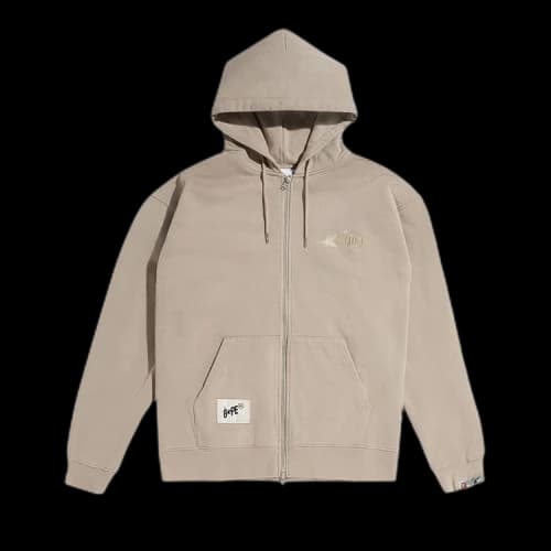 BAPE x Highsnobiety Full Zip Hoodie 'Beige'