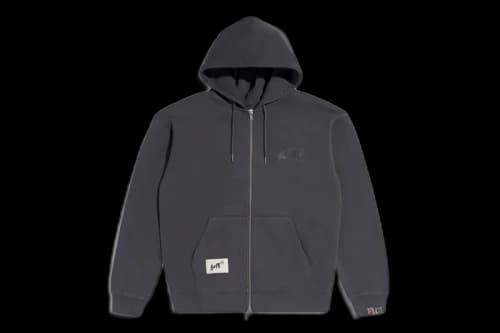 BAPE x Highsnobiety Full Zip Hoodie Charcoal