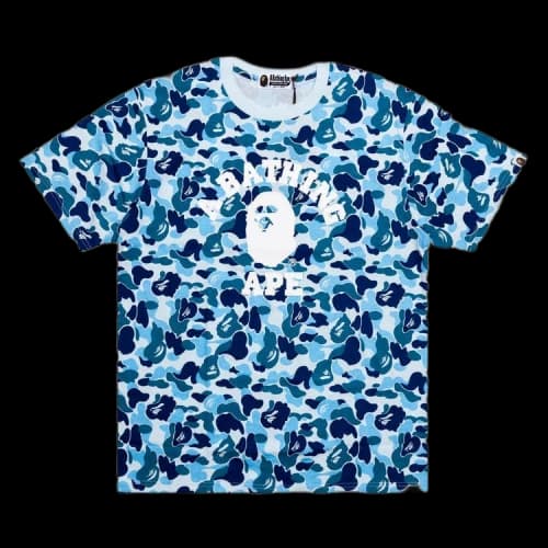 BAPE ABC Camo College T-Shirt 'Blue'