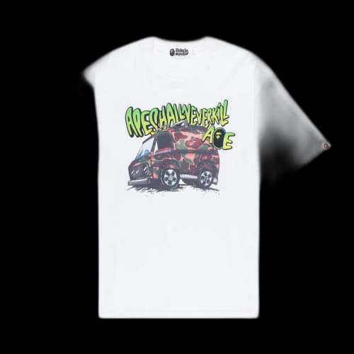 BAPE Car Graphic T-Shirt 'White'