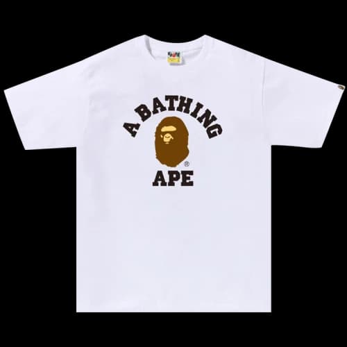 BAPE College Tee 'White'