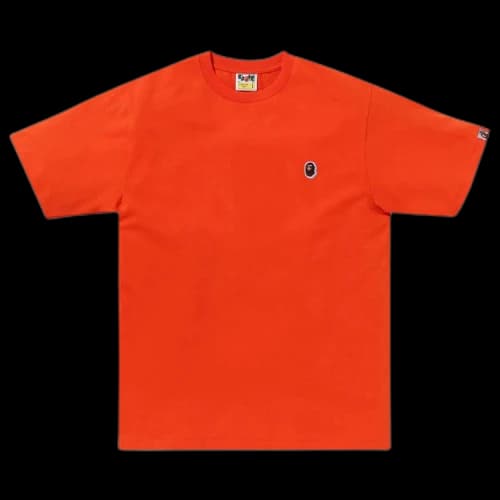 BAPE Ape Head One Point Tee 'Orange'