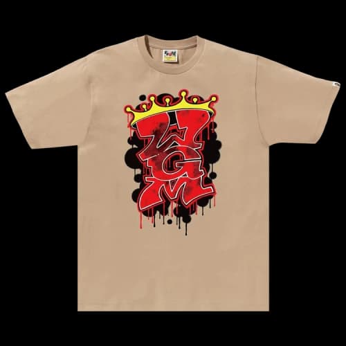 BAPE Graffiti WGM Tee 'Beige'