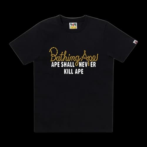 BAPE Champion Logo Tee 'Black'