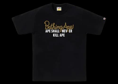 BAPE Champion Logo Tee Black