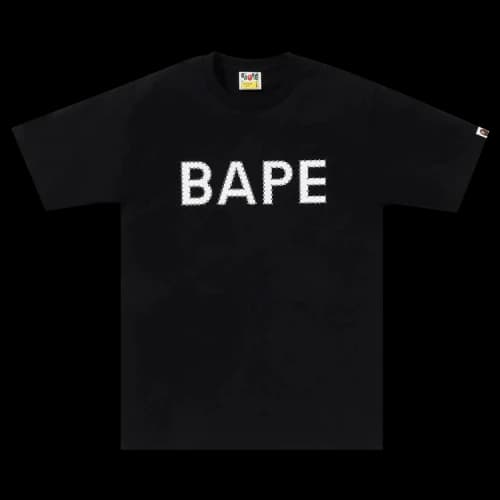 BAPE Crystal Stone Logo Tee 'Black'