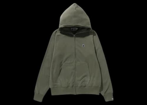 BAPE Ape Head One Point Full Zip Hoodie Red