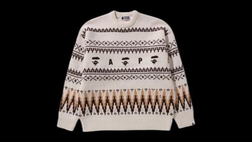 BAPE Snowflake Knit Sweater Navy