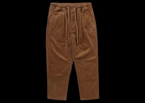 BAPE Ape Head One Point Corduroy Chef Pants Beige