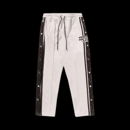 BAPE Jersey Track Pants 'Ivory'