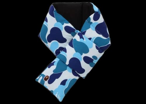 BAPE ABC Camo Pocket Fleece Scarf Blue
