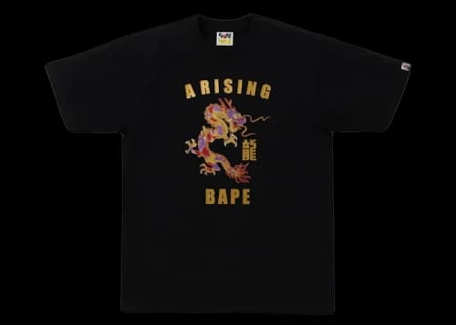 BAPE Year Of Dragon Glitter Tee Black