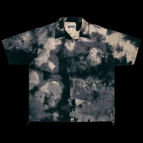 BAPE Chusen One Point Open Collar Shirt 'Black'