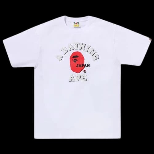 BAPE Japan College Tee 'White'