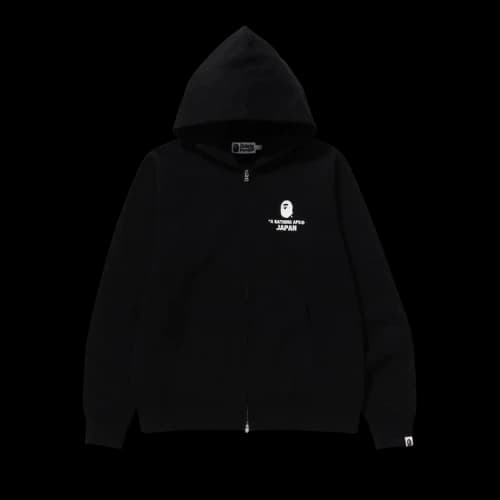 BAPE Japan College Zip Hoodie 'Black'