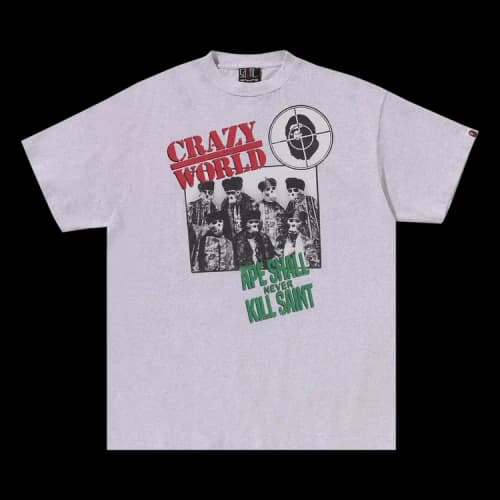 BAPE x Saint Mxxxxxx Speech Tee 'Grey'