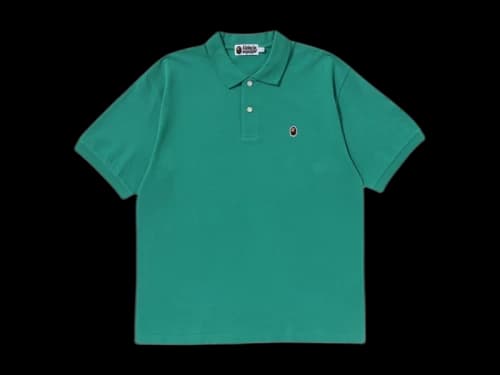 BAPE One Point Relaxed Fit Polo Shirt Green