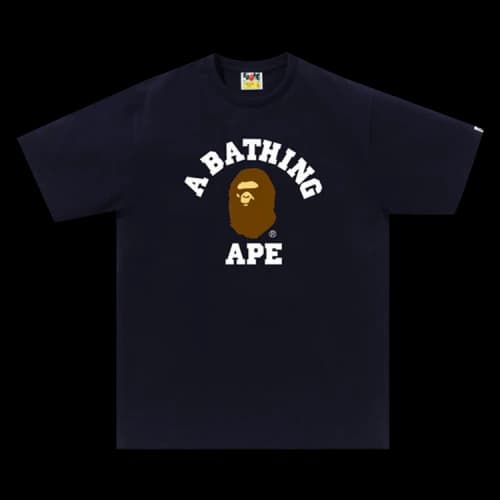 BAPE College Tee 'Navy'