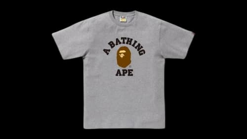 BAPE College Tee (FW25) Gray