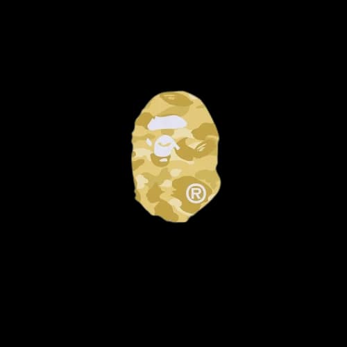 BAPE Color Camo Big Ape Head Tee 'White/Yellow'