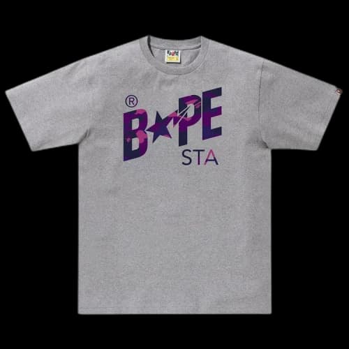 BAPE Color Camo Bape Sta Logo Tee 'Grey'