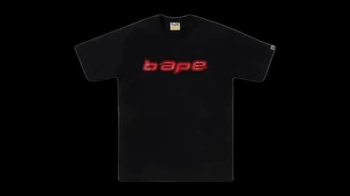 BAPE Silicon Logo Tee Black