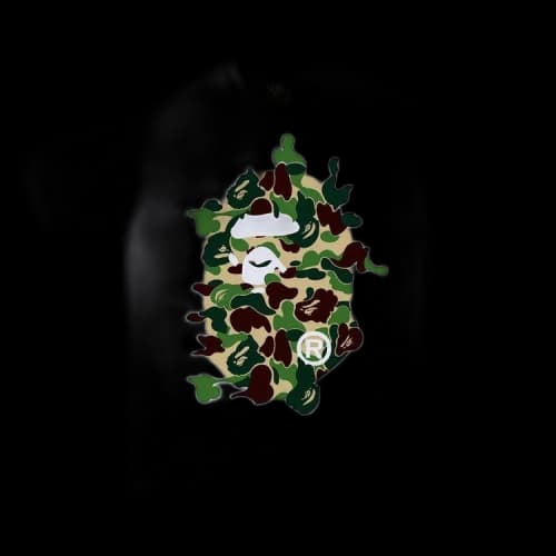 BAPE ABC Camo Rebuild Big Ape Head Tee 'White/Green'