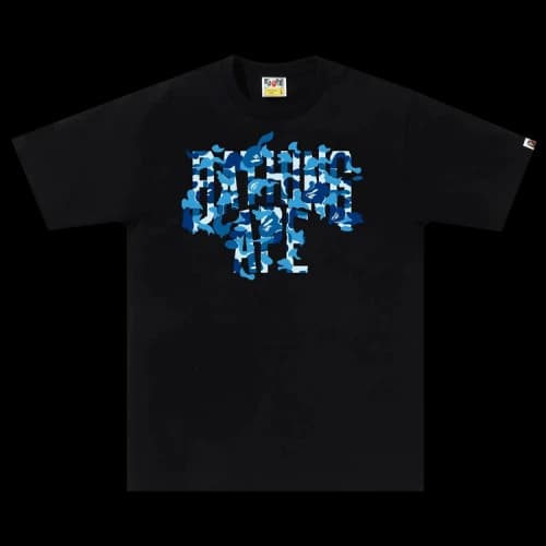 BAPE ABC Camo Rebuild NYC Logo Tee 'Black/Blue'
