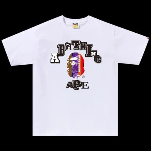 BAPE Fans Scarf College Tee 'White'