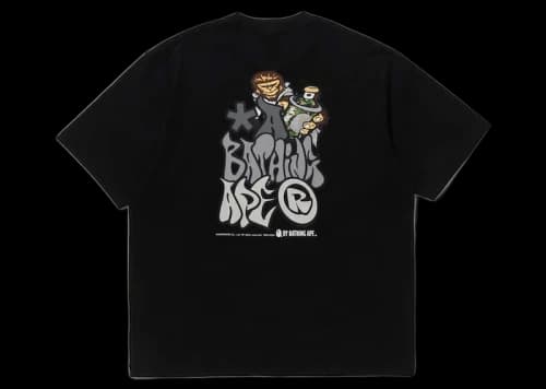 BAPE Graffiti Bape Relaxed Fit Tee Black