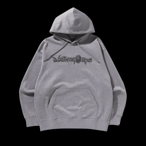 BAPE Metallic Yarn Pullover Hoodie 'Grey'