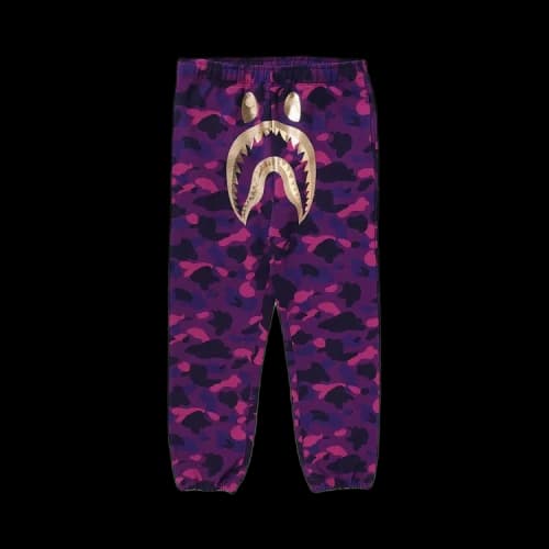 BAPE Color Camo Shark Sweatpants 'Purple'