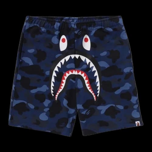 BAPE ABC Camo Shark Sweatshorts 'Navy'
