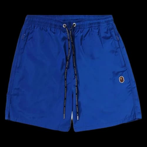 BAPE Ape Head One Point Beach Shorts 'Blue'