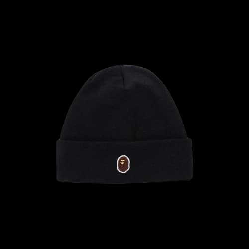 BAPE Silicon Ape Head Knit Cap 'Black'