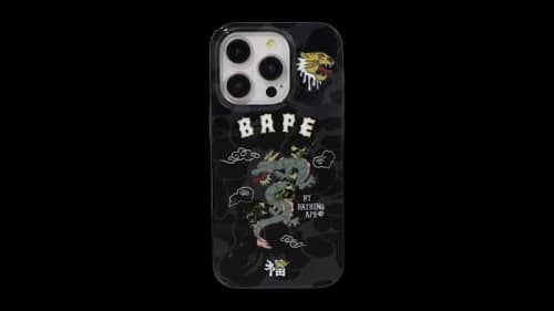 BAPE Souvenir iPhone 15 Pro Case Black