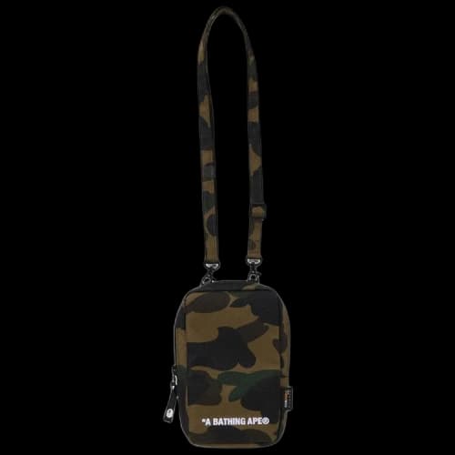 BAPE 1st Camo Cordura Phone Shoulder Bag 'Green'