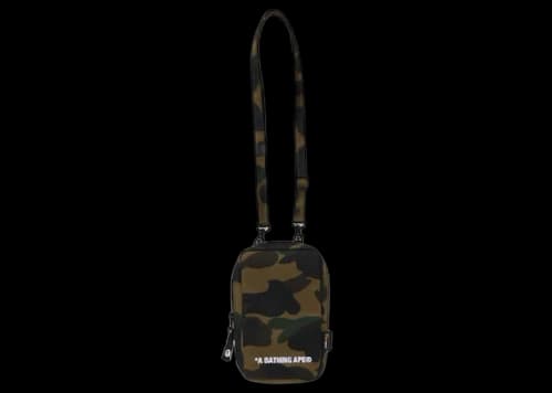 BAPE 1st Camo Cordura Phone Shoulder Bag Green