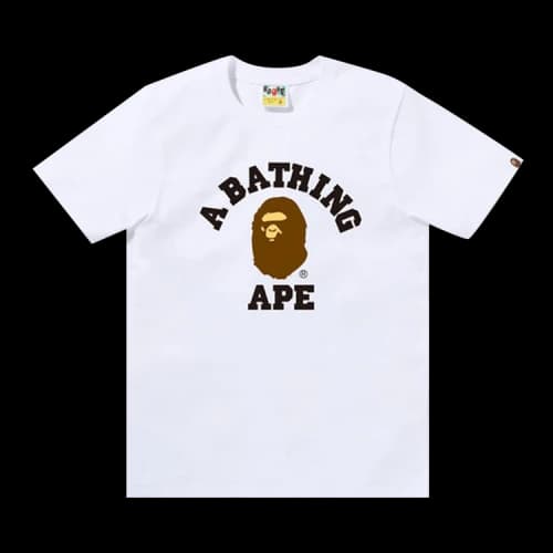 BAPE College Tee 'White'