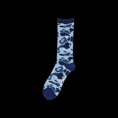 BAPE ABC Camo Jacquard Socks 'Blue'