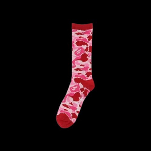 BAPE ABC Camo Jacquard Socks 'Pink'