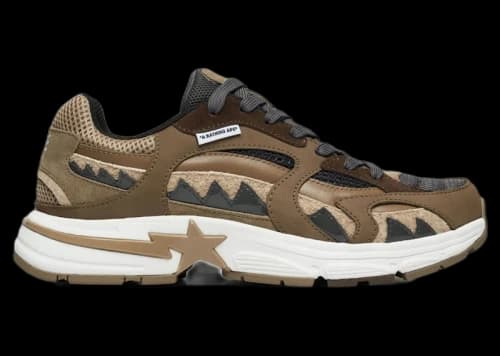 BAPE A Bathing Ape Shark Sta M2 Beige