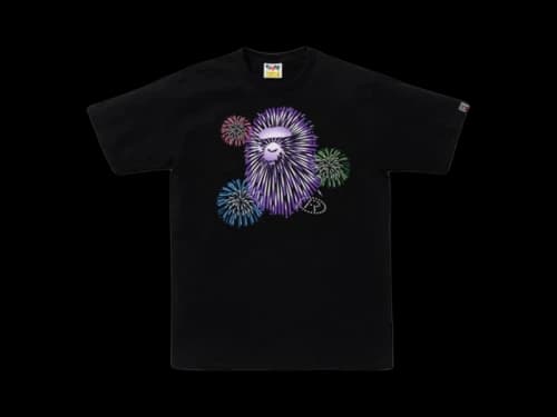 BAPE Ape Head Firework II Tee Black